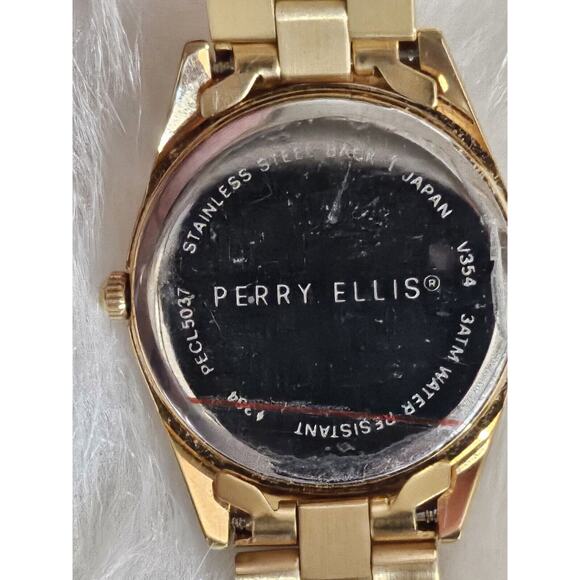Rare Vintage NOS Perry Ellis PECL5037 Watch Very Nice Small Second New Battery main image 6